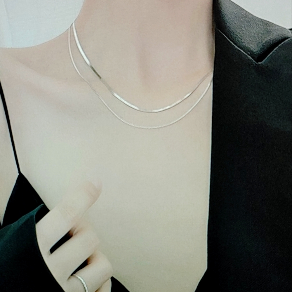 Sterling Silver Adjustable Chain Necklace